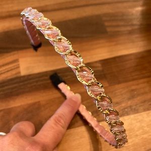 Ann Taylor Pink and Gold Headband